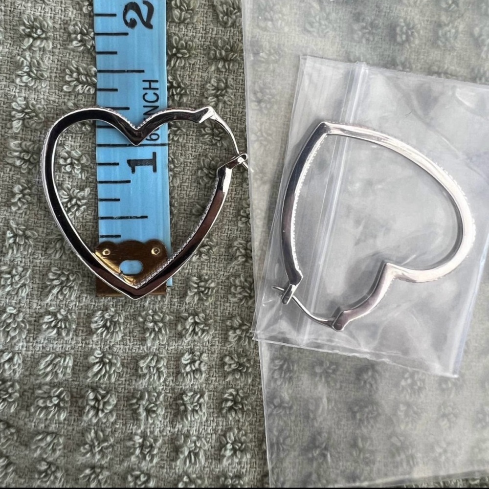 Elegant Silver Hoop Earrings, Sterling 925 View 6